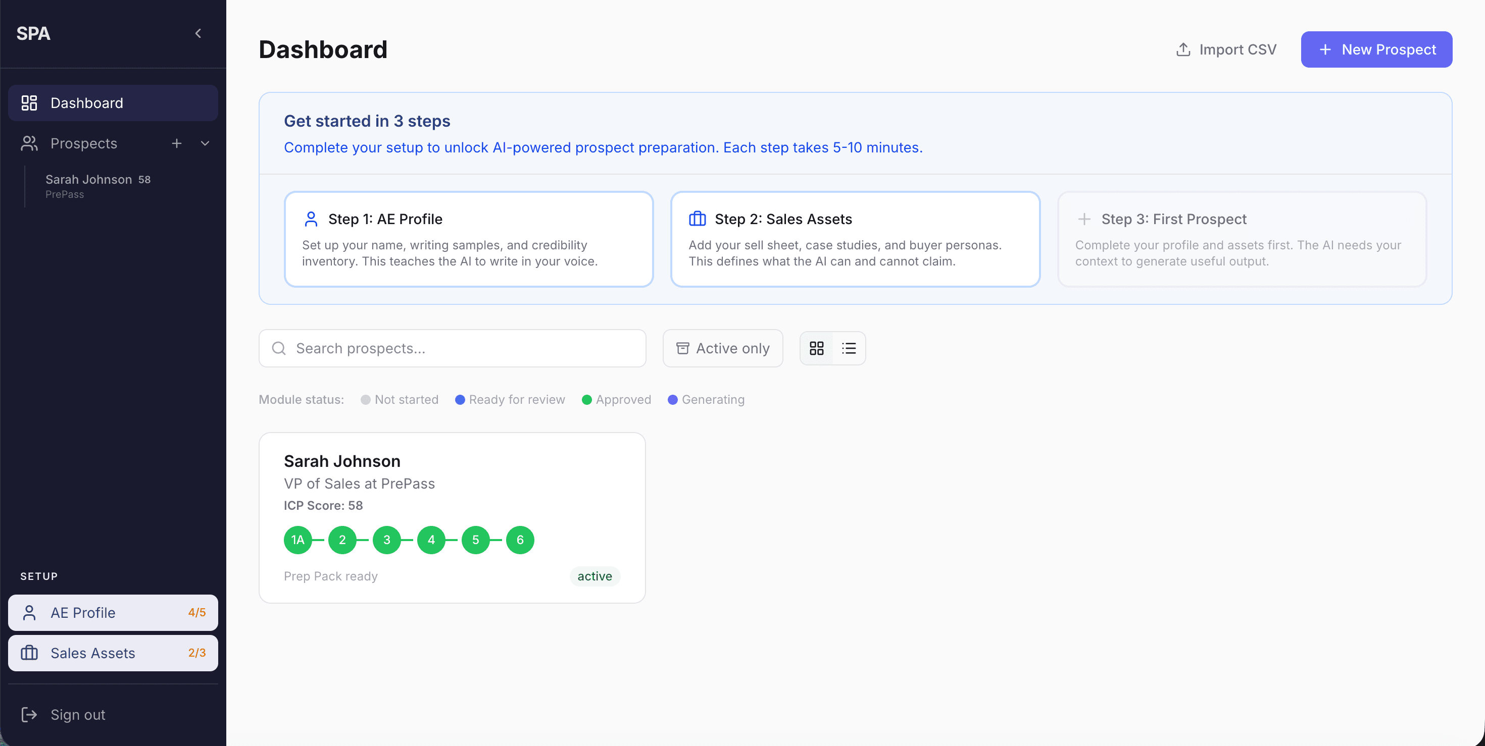 Prospecting Assistant